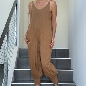 Caraucci Cotton Jogger Jumpsuit Size S/M